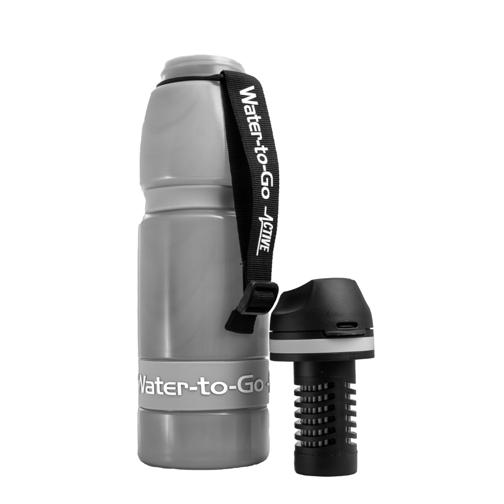 Neue Active 100 - Trinkflasche 1.0 Liter mit integriertem Filter in Cloud-silver – Bild 4