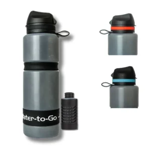 Active Wasserfilterflasche 0,75L in verschiedenen Farben als Bundle erhältlich mit Ersatzfilter